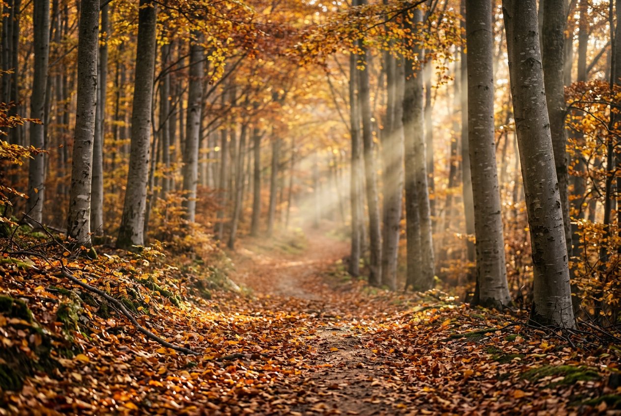Fageda d’en Jordà a la tardor